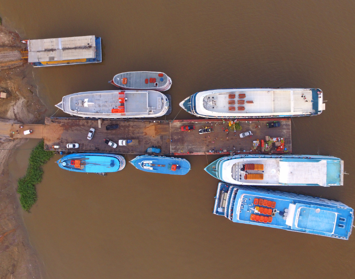 Porto Fluvial no Pará